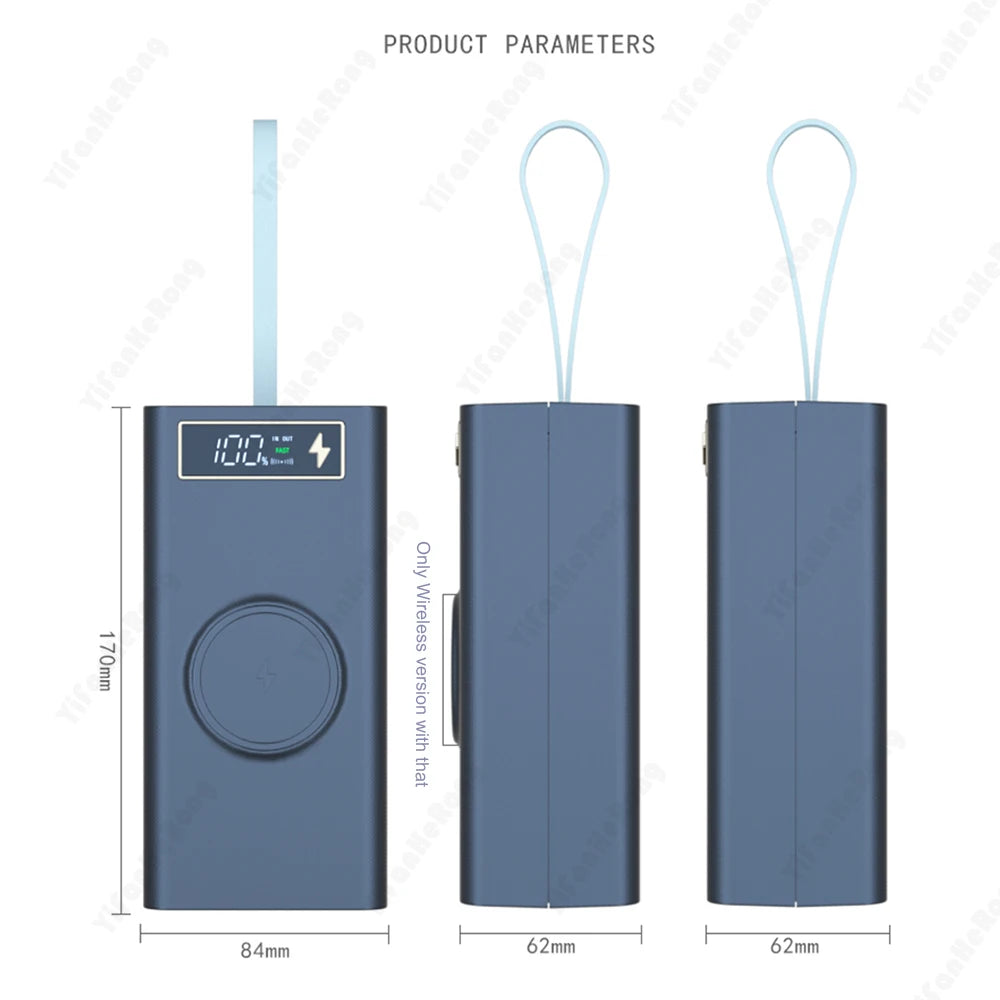 T21 18650 Battery Storage Case with Power Bank & Flashlight